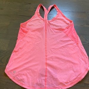 Lululemon neon pink tank top